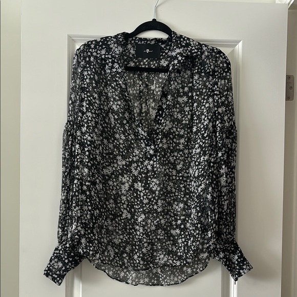 7 For All Mankind Silk Blouse - Picture 1 of 4